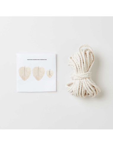 Macramé kit - Bladeren