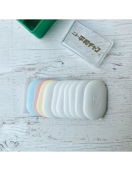 Doos met 10 ovale en fijne Japanse kleermakerskrijtjes