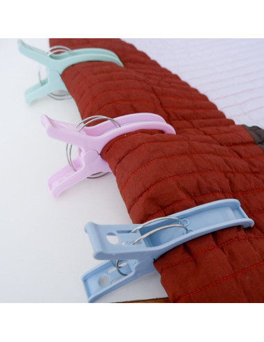 Set van 6 extra grote Jumbo quiltklemmen Madam Sew