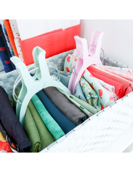 Set van 6 extra grote Jumbo quiltklemmen Madam Sew
