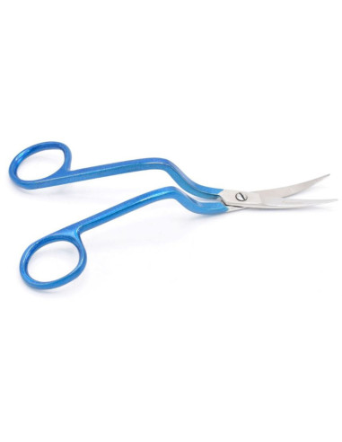 Linkshandige borduurschaar met dubbele kromming 15 cm