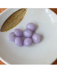 Halfronde knop met staart - Lila
