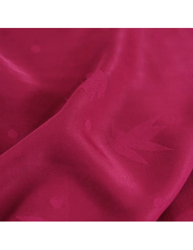Viscose jacquard stof Streli magenta roze - Églantine & Zoé