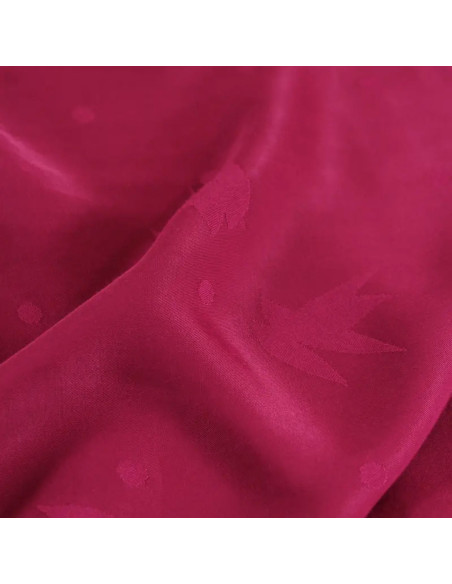 Viscose jacquard stof Streli magenta roze - Églantine & Zoé