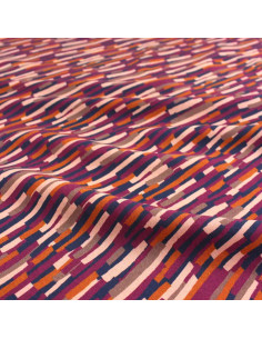 Viscose popeline stof Roc blauw - Églantine & Zoé