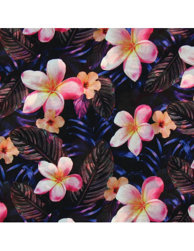 Polyester voile stof - Jungle night