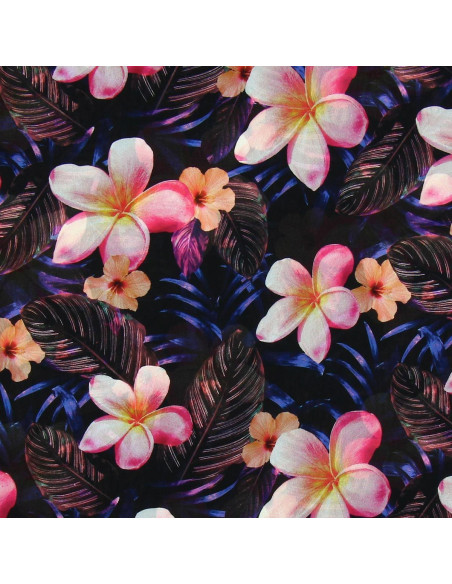 Polyester voile stof - Jungle night