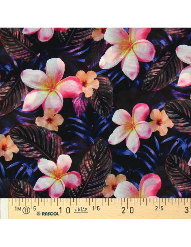 Polyester voile stof - Jungle night