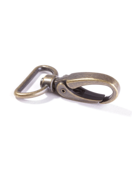 Metalen karabijnhaak 25 mm - Brons