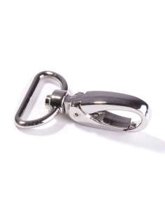 Metalen musketon 25 mm - Zilver