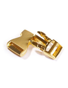 Metalen bananengesp 25 mm - Goud