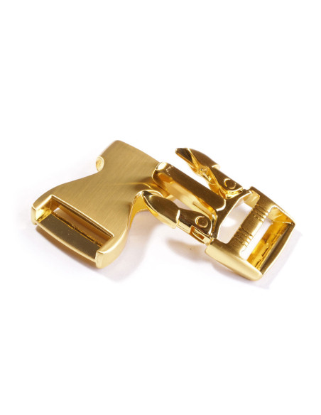Metalen bananengesp 25 mm - Goud