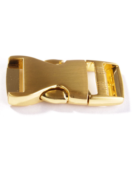 Metalen bananengesp 25 mm - Goud