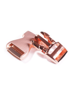 Metalen bananengesp 25 mm - Roségoud