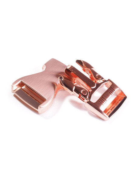 Metalen bananengesp 25 mm - Roségoud
