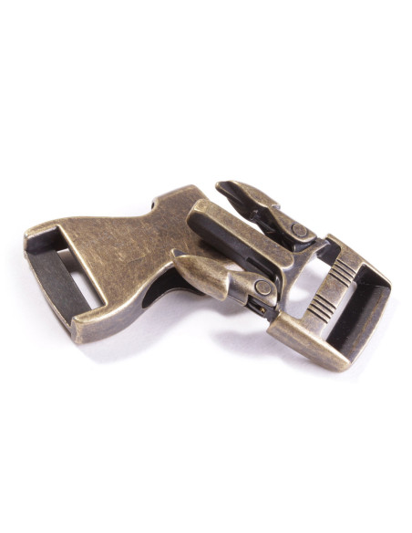 Metalen bananengesp 25 mm - Brons