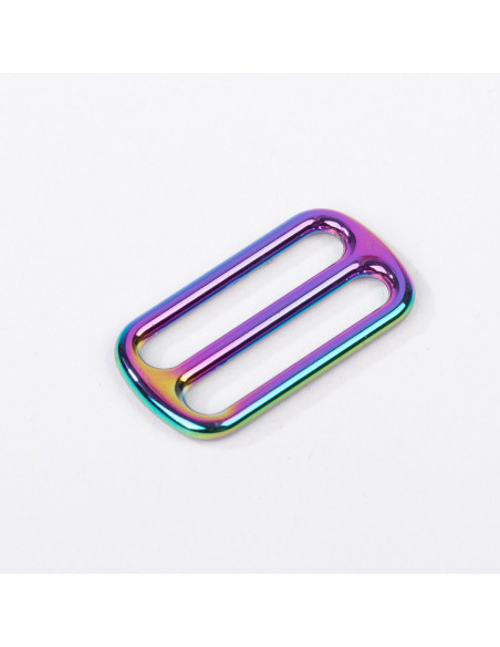 Metalen schuifgesp - Regenboog 25 mm
