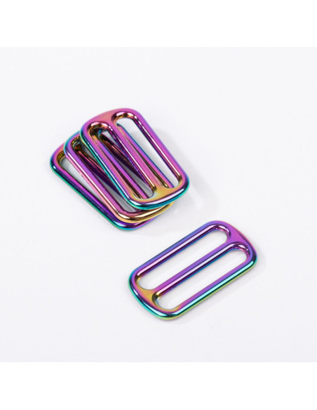 Metalen schuifgesp - Regenboog 25 mm