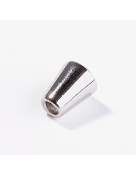 Metalen beluiteinde voor koorden - Zilver