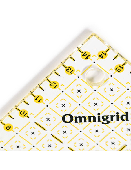 Omnigrid rechthoekige driehoek liniaal 1/2 vierkanten