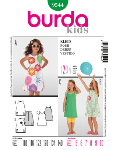 Jurkpatroon - Burda 9544