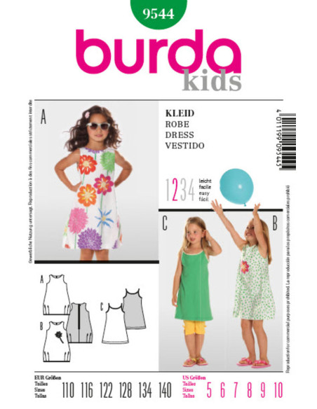 Jurkpatroon - Burda 9544