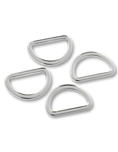 Doos met 4 D-ringen - Zilver 20 mm 2