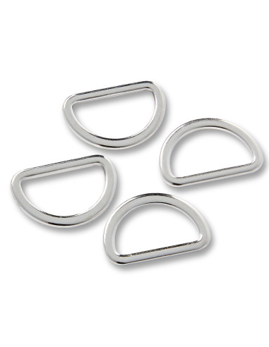 Doos met 4 D-ringen - Zilver 20 mm