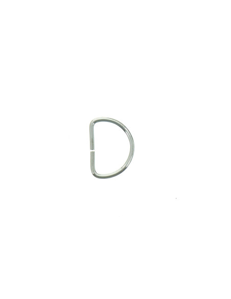 D-ring 16 mm - Zilver