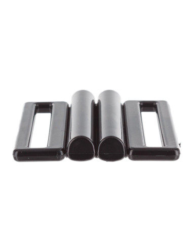 Clips voor het vastmaken van badpakbandjes - Zwart - 40 mm