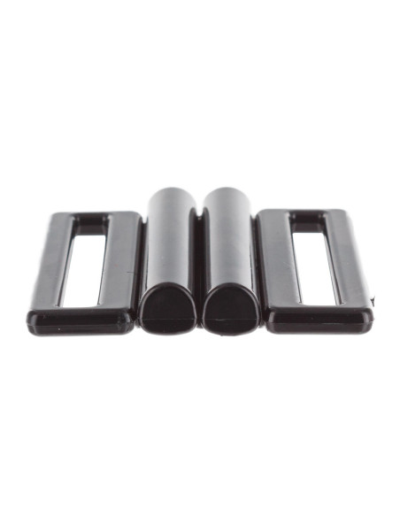 Clips voor het vastmaken van badpakbandjes - Zwart - 40 mm