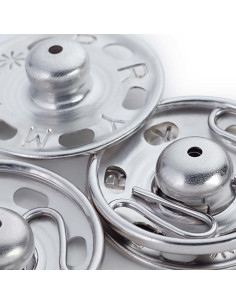 Drukknopen om te naaien 30 mm - Zilver 2