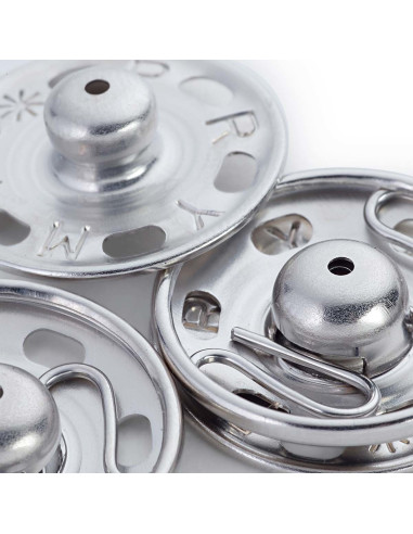 Drukknopen om te naaien 30 mm - Zilver