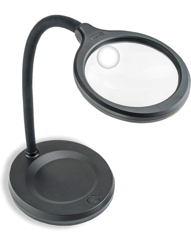 Ultra heldere bureaulamp met loep Carson Optical