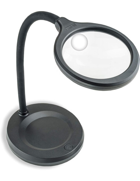 Ultra heldere bureaulamp met loep Carson Optical