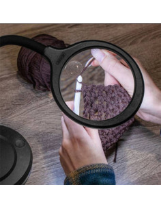 Ultra heldere bureaulamp met loep Carson Optical 2