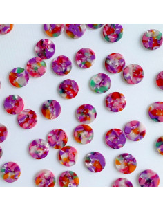 Pakket van 10 knopen in biohars 20 mm 4 gaten - Bloom 2