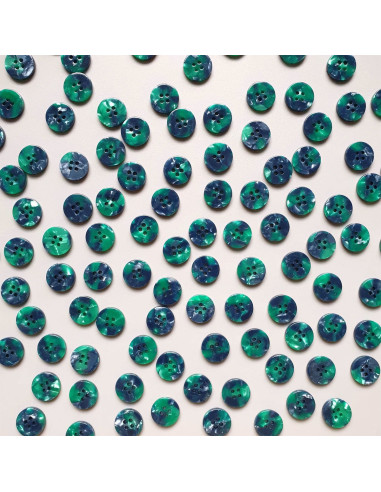 Pakket van 15 knopen in biohars 15 mm 4 gaten - Wicked
