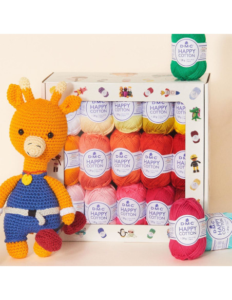 Doos met 30 bollen Happy Cotton DMC