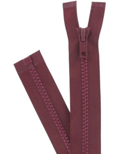Synthetische deelbare rits - Bordeaux