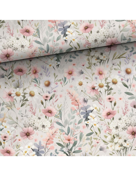 Premium katoenen stof - Delicate bloem