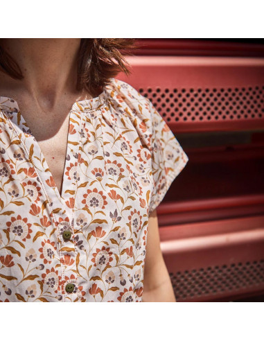 Okinawa blouse of jurk patroon - Ikatee