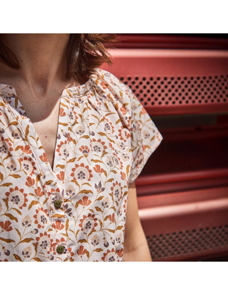Okinawa blouse of jurk patroon - Ikatee
