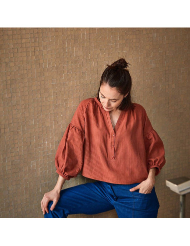 Okinawa blouse of jurk patroon - Ikatee