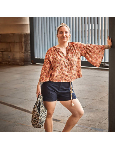 Okinawa blouse of jurk patroon - Ikatee