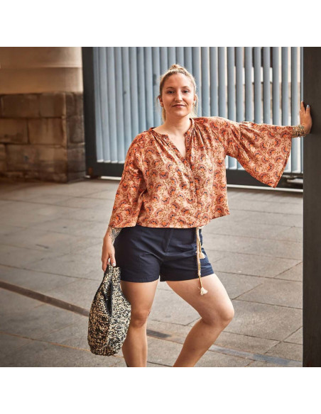 Okinawa blouse of jurk patroon - Ikatee