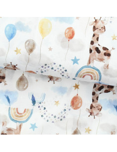 Katoenen popeline stof - Giraffe