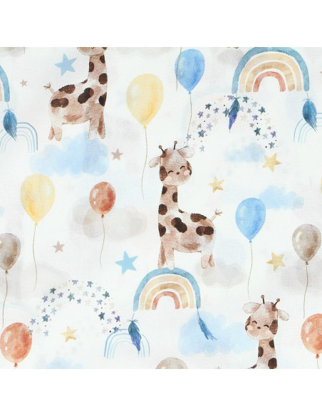 Katoenen popeline stof - Giraffe