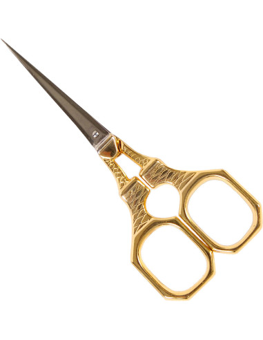 Gouden Eiffeltoren borduurschaar DMC 10 cm