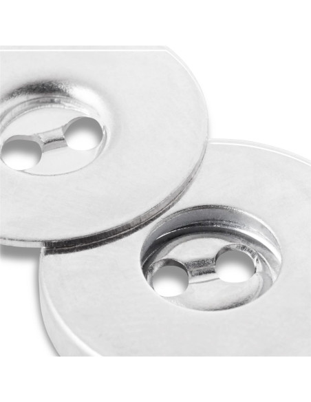 Set van 3 magnetische knopen om te naaien - Zilver
